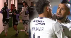 Arturo Vidal pierde los papeles y se pelea con su propio arquero de Colo-Colo: lo fue a buscar a los camerinos