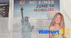 Christy Walton, heredera de Walmart, impulsa protesta nacional contra Trump con fuerte anuncio en NYT: "El honor no está en venta"