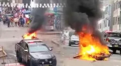 Vecinos de El Agustino, cansados de la delincuencia, queman moto de presuntos ladrones: "Decían '¡Chápenlos!' y salieron corriendo"