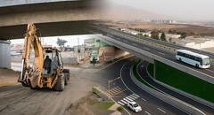 Restringen tránsito por obras de moderna vía aérea en autopista Ramiro Prialé: fechas y tramos afectados