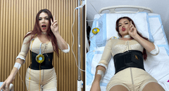 'La Uchulú' comparte fotos del resultado de sus cirugías estéticas en redes sociales: "Me transformé"