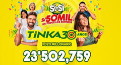 Resultados de La Tinka EN VIVO HOY domingo 15 de junio: números ganadores, premios y el Pozo Millonario