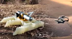 Ingenieros imprimieron un robot en 3D que camina con aire y sin electricidad, incluso bajo el agua