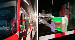 Bus interprovincial utiliza un espejo doméstico como retrovisor y genera polémica en redes: “Solo en Perú”