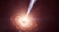 Científicos detectaron un gigante rayo de luz iluminado por el Big Bang saliendo de un agujero negro de 11.000 millones de años