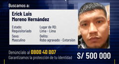 Ofrecen recompensas por 1.200 criminales prófugos