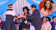 Dina Boluarte: ciudadanos de Huancavelica pifian al escuchar el nombre de la presidenta durante un evento