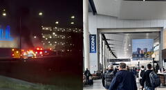 Incendio en Connecticut: auto se prende en llamas en el Aeropuerto Internacional Bradley y causa demoras en el tráfico