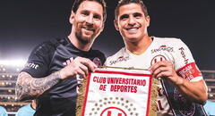 Universitario saludó a Lionel Messi por su cumpleaños y recordó épica foto con Aldo Corzo: "De un grande para otro grande"