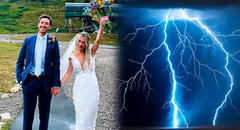 Un rayo mata a recién casado en su luna de miel en Florida pese a que tormenta estuvo a km de la playa: "Extremadamente raro"