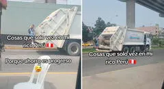 Joven se sube a camión de basura para ahorrarse pasaje del autobús: "Va a llegar perfumado"