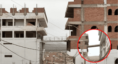 Las 'Torres gemelas' de Ancón: estos dos enormes edificios unidos por un puente podrían colapsar por vigas quebradas