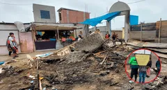 Extorsionadores incendian mercado en Alto Trujillo y dejan en ruinas a 16 comerciantes