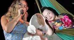 Fans captan a Lesly Águila durmiendo en pleno concierto de Corazón Serrano en Moyobamba