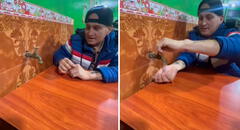 Peruano entra a restaurante y se sorprende al ver que hay un caño en su mesa: "Otro level"