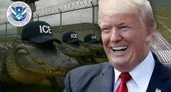 Trump se burla de inmigrantes: DHS publica meme de caimanes disfrazados de ICE en 'Alligator Alcatraz'