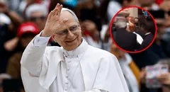 Viralizan video de hombre que lanza objeto a la cabeza del papa León XIV: Prevost sorprende por su inusual reacción