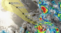Alerta en México: Huracán Flossie se intensificó a categoría 2 frente a las costas de Michoacán y Colima, sigue su trayectoria