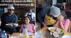 Peruano se disfraza de mesero y emociona a su madre tras años sin verla: “Para la mujer más hermosa”