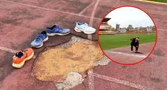 Pistas de atletismo en Estadio Huancayo no se renuevan hace 30 años: campeones olímpicos peruanos piden mantenimiento urgente