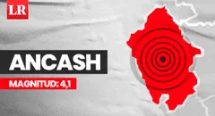 Temblor de magnitud 4,1 se sintió en Áncash hoy, según IGP