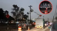 Luz del Sur denuncia que MML tumbó 10 postes vitales para obras de nueva Vía Expresa Sur sin previo aviso