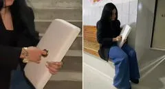 Mujer termina en urgencias luego de que uña acrílica se atoró en el inodoro: “Se llevó cargando la tapa”