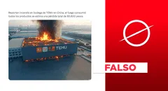 Temu no reportó un incendio en una de sus bodegas en China: se trata de un montaje