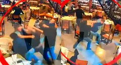 Las imágenes de la violenta pelea del hombre que estrelló su auto contra restaurante en La Molina