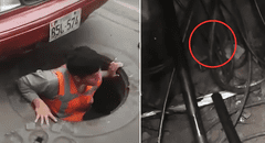 Caen sujetos disfrazados de técnicos de telefonía que robaban cables de buzones en El Agustino