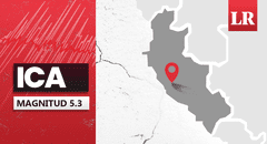Temblor de magnitud 5.3 se sintió en Ica hoy, según IGP