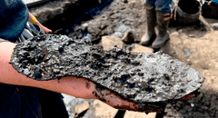 Arqueólogos descubren zapatos gigantes de 2.000 años de antigüedad: le pertenecían a un soldado de la Antigua Roma