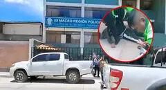 Policía recibe brutal golpiza de sus colegas tras negarles entrada a comisaría por presunto estado de ebriedad en Áncash
