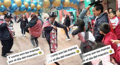 'Al estilo Huancayo': mamis peruanas sorprenden a profesor por el Día del Maestro y desatan furor en redes sociales