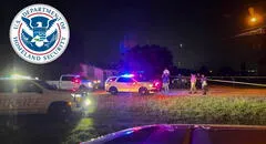 Balean en el cuello a policía cerca de centro de detención de ICE para inmigrantes en esta ciudad de Texas