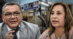 Dina Boluarte evita a la prensa tras denuncia de Juan Santiváñez a Latina: "Corra su pregunta al señor"