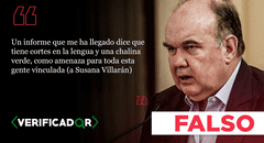 José Miguel Castro, delator del caso Villarán, no fue encontrado con una chalina verde y la lengua cortada