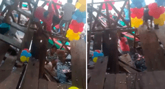 Piso se desploma durante cumpleaños infantil e invitados caen al agua en Iquitos