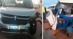 Violento choque entre mototaxi y camioneta deja un herido grave y un conductor prófugo en Juliaca