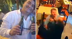 Revelan nuevas imágenes de cómo empezó la pelea de Miguel Ángel Requejo en El Charrúa: “Necesito más gin”