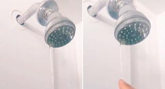 Joven va a tomar un baño y encuentra el agua congelada en la ducha: “Está fuerte la helada en Huancayork”