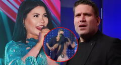 Paco Bazán tiene inesperada reacción al atrevido saludo de Xiomara Tello en vivo y cantante dice: "No se vayan a poner celosas"