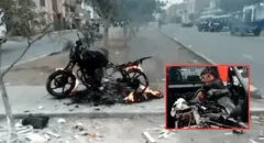 Ladrón fue atrapado y linchado por vecinos en SMP: ciudadanos incendiaron su motocicleta
