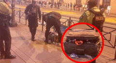 Dejan supuesta bomba en maleta frente al Metro de Emancipación y supermercado cierra: UDEX intervino