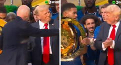 Donald Trump ignoró a Gianni Infantino en la premiación del Mundial de Clubes y celebró con los jugadores del Chelsea
