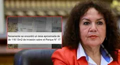 María Acuña habría cercado parte de un parque público para ampliar su casa en Surco