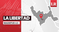 Temblor de magnitud 4,5 se sintió en La Libertad hoy, según IGP