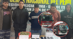 Capturan a presunta banda que extorsionaba a empresas de transporte en San Juan de Lurigancho