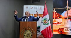 Magistrado Gino Yangali Iparraguirre expone en Lambayeque propuesta del nuevo código procesal del trabajo