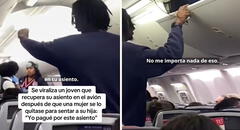 Pasajero de avión critica a mujer que quiso quitarle el asiento para su hija:"Yo pagué por este sitio"
